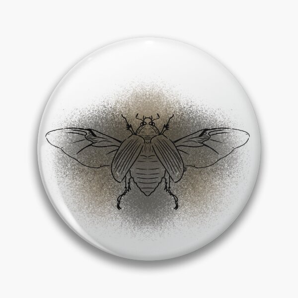 Item preview, Cockchafer Beetle Line-art (Grey) designed and sold by Burnt_Pikachu.