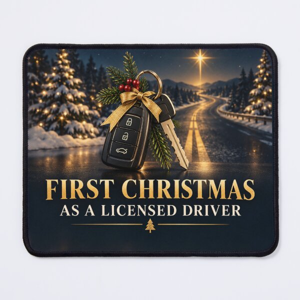 Item preview, First Christmas as a Licensed Driver – New Driver Christmas Gift designed and sold by astersgraphics.