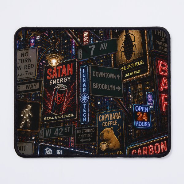 Item preview, Neon Chaos City — Cockroach Theatre & Satan Energy designed and sold by PORTE DE ESPERANCE.