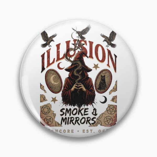 Artikelvorschau, Illusion Witchcore Smoke and Mirrors Halloween Design Grafik-T-Shirt v13 entworfen und verkauft von DarylWelsh2024.