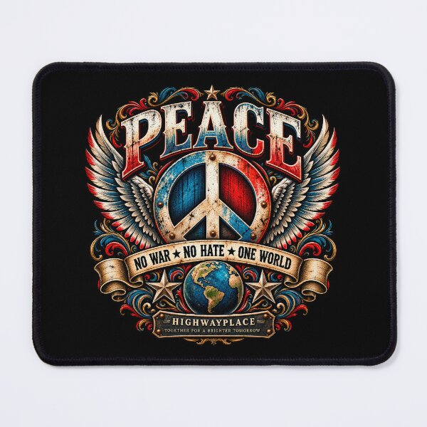 Item preview, PEACE Design • NO WAR • NO HATE • ONE WORLD designed and sold by EzequielBC.