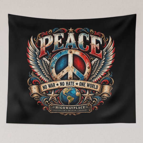 Item preview, PEACE Design • NO WAR • NO HATE • ONE WORLD designed and sold by EzequielBC.