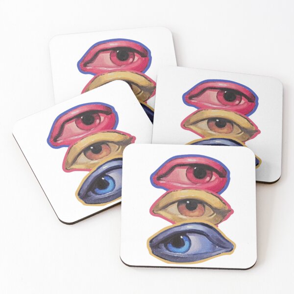Item preview, Recorte de pintura de ojos tricolor designed and sold by cchickennugget.