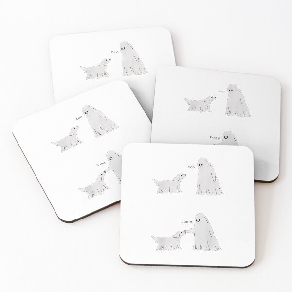 Item preview, Cute Ghost Dog Boo Boop Funny Art designed and sold by GiaoCalonas.