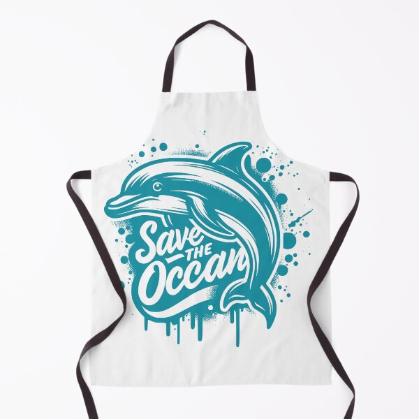 Item preview, Save the ocean message with a dolphin classic t-shirt designed and sold by Knowvhere.