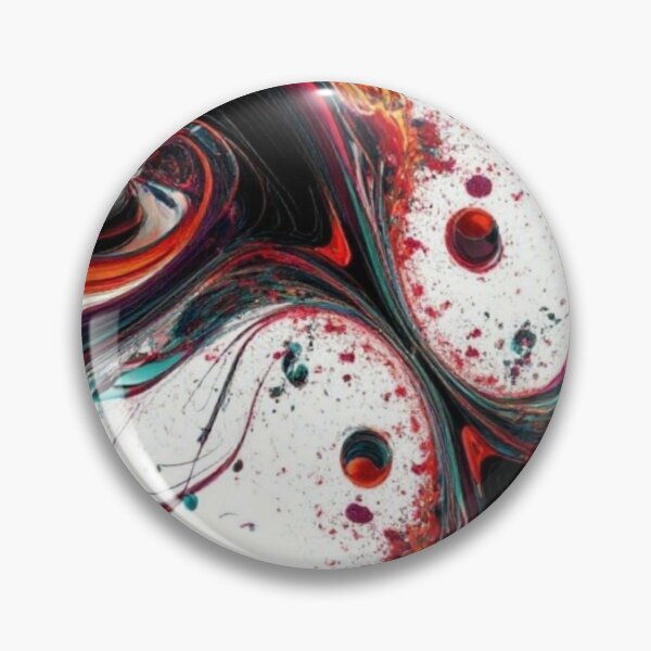 Item preview, Dynamic Abstract Fluid Swirl — Vibrant Orange Teal Acrylic Pour Paint Splash designed and sold by LYAN-STORE.