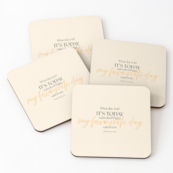 Item preview, Winnie the Pooh Quote – "My Favourite Day" – A.A. Milne designed and sold by cheekymare.