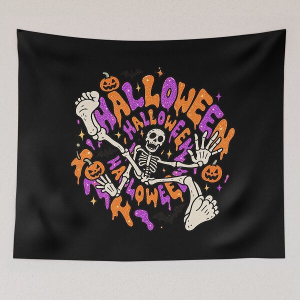 Item preview, Halloween Skeleton Party designed and sold by MonkiFlipp.