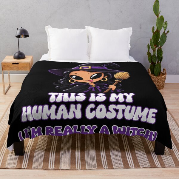 Item preview, Kawaii Witch Human Costume Funny Halloween Design designed and sold by DjFreeq.