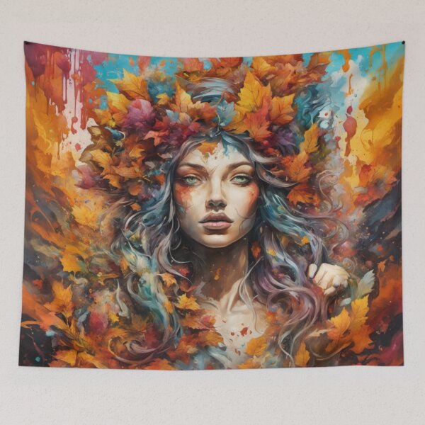 Item preview, The end of summer and the arrival of the Goddess of Autumn designed and sold by artyval.