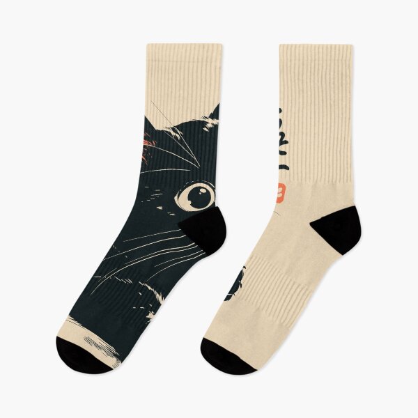 Item preview, Black Cat Peeking Coffee Mug Japanese Vintage designed and sold by mustbewhy.