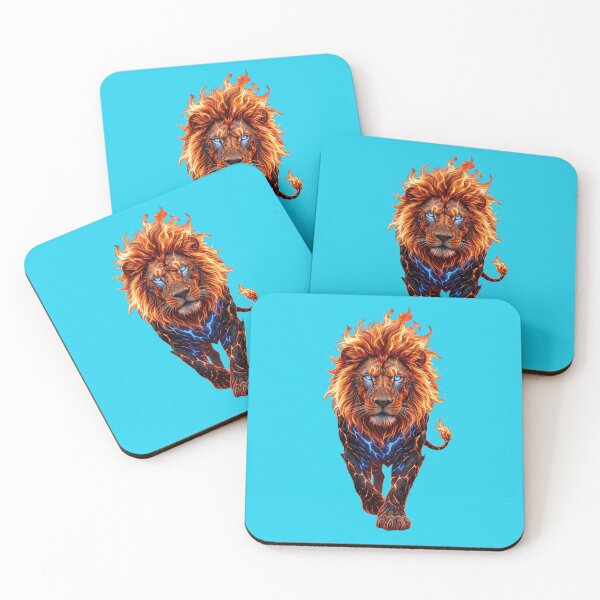 Item preview, Majestic Fire Lion Digital Art designed and sold by Utopian-Magic.