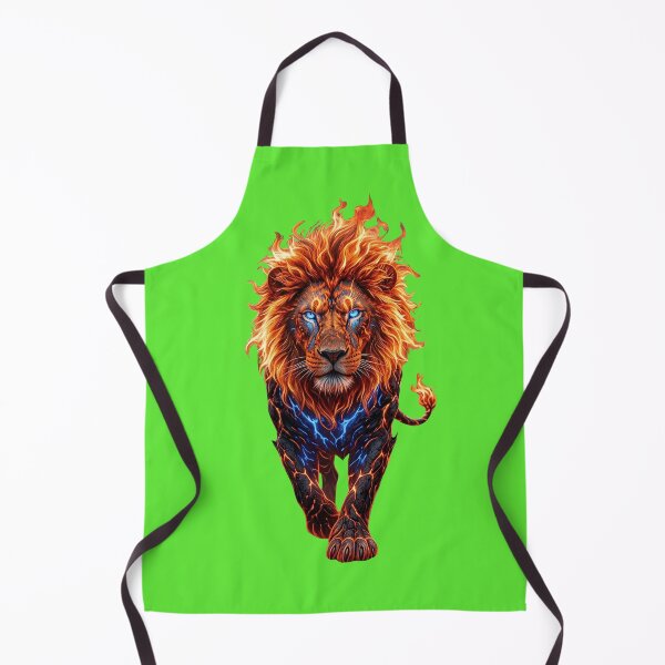 Item preview, Majestic Fire Lion Digital Art designed and sold by Utopian-Magic.