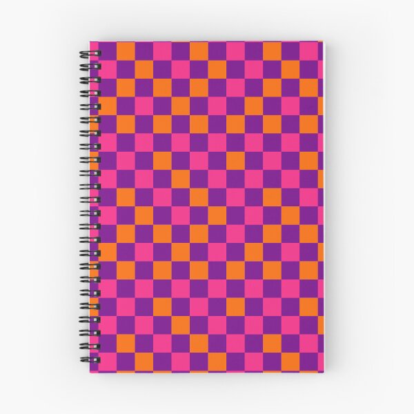 Item preview, Orange And Pink On Purple Checkered Pattern   designed and sold by PatternTitan.