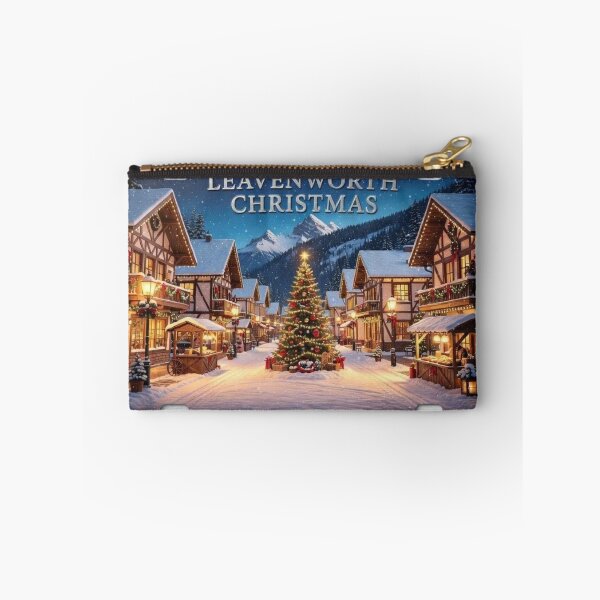 Item preview, Leavenworth Christmas Bavarian Village Winter Artwork designed and sold by The Souvenir Dept..