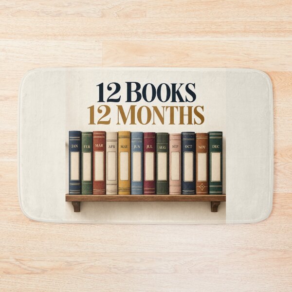 Item preview, 12 Books 12 Months Reading Challenge – Yearly Book Tracker Poster designed and sold by astersgraphics.