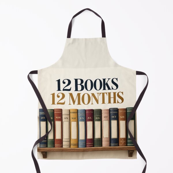 Item preview, 12 Books 12 Months Reading Challenge – Yearly Book Tracker Poster designed and sold by astersgraphics.