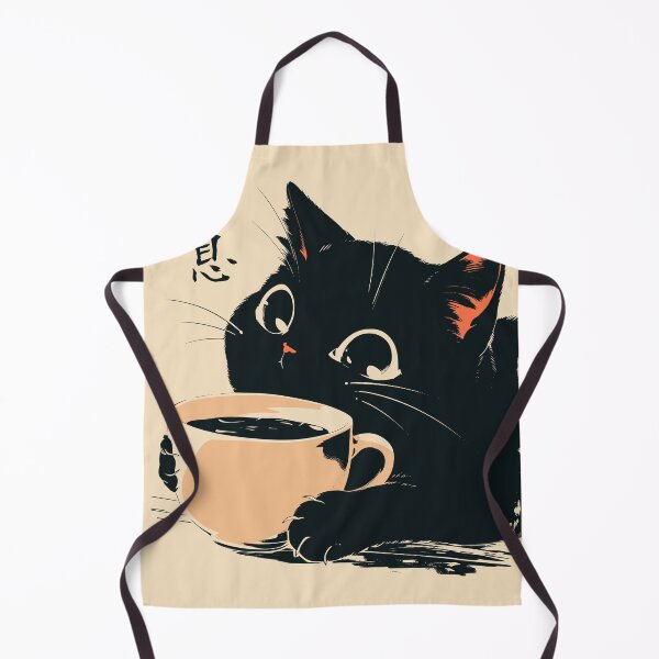 Item preview, Cozy Black Cat Coffee Cup Japanese Aesthetic designed and sold by mustbewhy.