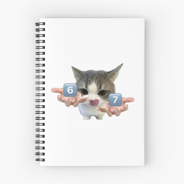 Item preview, Funny Cat 6 7 Meme designed and sold by cchickennugget.