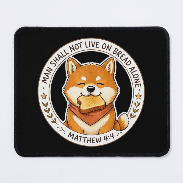 Item preview, Matthew 4:4 Man Shall Not Live On Bread Alone designed and sold by plushism.