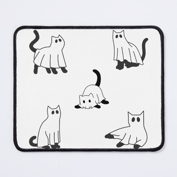 Item preview, sheet ghost cats designed and sold by Neadoodles.