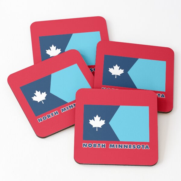 Item preview, North Minnesota (Canada Maple Leaf) Flag (with Label) designed and sold by Karate Octopus.