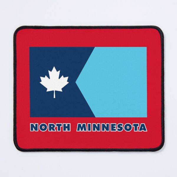 Item preview, North Minnesota (Canada Maple Leaf) Flag (with Label) designed and sold by Karate Octopus.