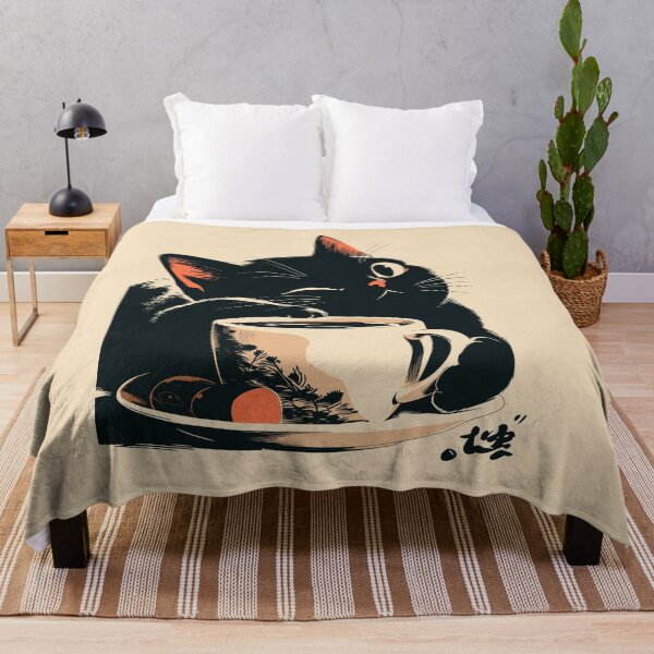 Item preview, Happy Black Cat Hugging Coffee Mug Japanese designed and sold by mustbewhy.