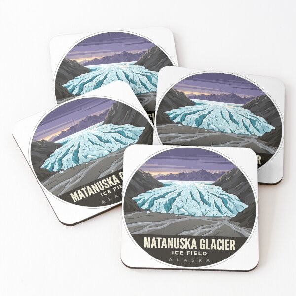 Item preview, Matanuska Glacier Alaska Vintage Travel Badge Sticker designed and sold by DetourDgn.