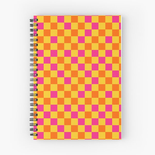 Item preview, Orange And Pink On Yellow Checkered Pattern designed and sold by PatternTitan.
