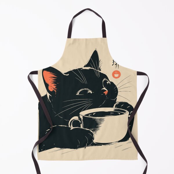 Item preview, Black Cat Espresso Mug Japanese Kanji designed and sold by mustbewhy.