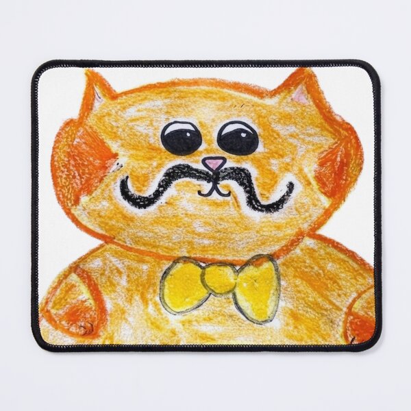 Item preview, Distinguished Gentleman Orange Cat with Mustache and Bow Tie designed and sold by MagicYana.