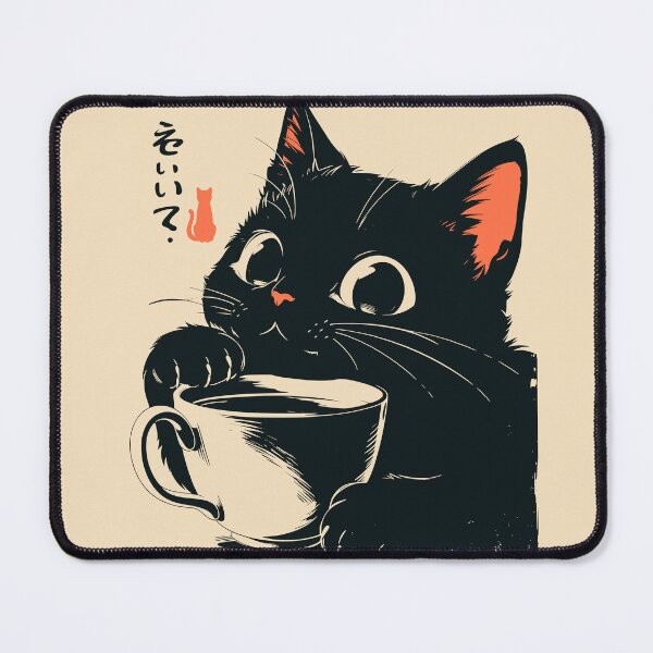 Item preview, Black Cat Paws Coffee Cup Japanese Vintage designed and sold by mustbewhy.