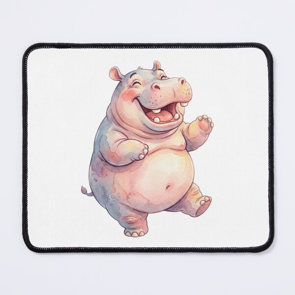 Item preview, Happy Hippo designed and sold by StickVerse by Owais.