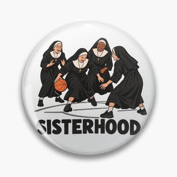 Item preview, Sisterhood Nuns Playing Basketball Sticker designed and sold by NuretroStudio.