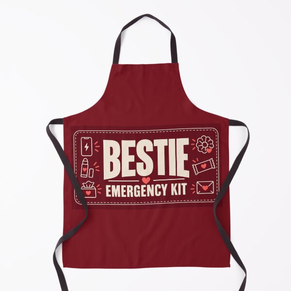 Item preview, Bestie Emergency Kit – Galentine Friendship Gift Zipper Pouch designed and sold by astersgraphics.