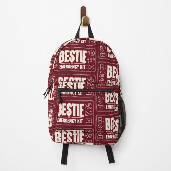Item preview, Bestie Emergency Kit – Galentine Friendship Gift Zipper Pouch designed and sold by astersgraphics.