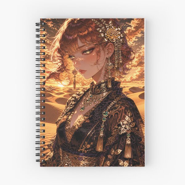 Item preview, Copper Haired Anime Girl Crossing Sand Dunes designed and sold by RGB-crayon.