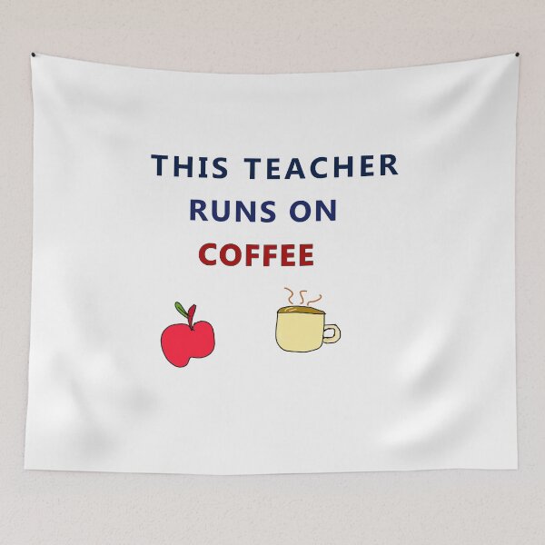 Item preview, This Teacher Runs On Coffee designed and sold by Shopovibe.