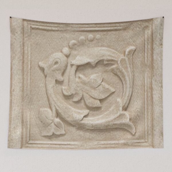 Item preview, Floral cream tile designed and sold by H4ppy01.