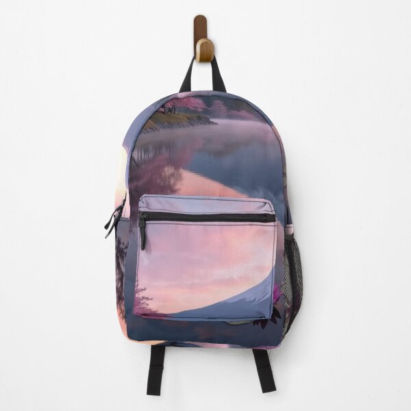 Item preview, Morning Mist at Sakura Lake - Mountain Serenity designed and sold by nhk999.