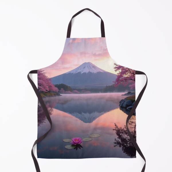 Item preview, Morning Mist at Sakura Lake - Mountain Serenity designed and sold by nhk999.