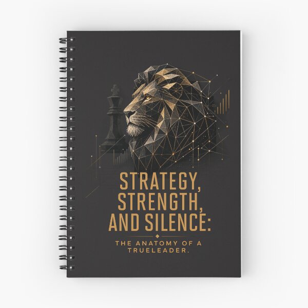 Item preview, Strategy Strength And Silence The Anatomy Of A True Leader - Geometric Lion Chess Art designed and sold by Bennie Singh.