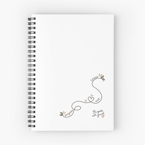 Item preview, Progress Is Not Linear – Be Gentle With Yourself | Self Care & Recovery Design designed and sold by GentleRecovery.