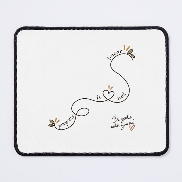 Item preview, Progress Is Not Linear – Be Gentle With Yourself | Self Care & Recovery Design designed and sold by GentleRecovery.