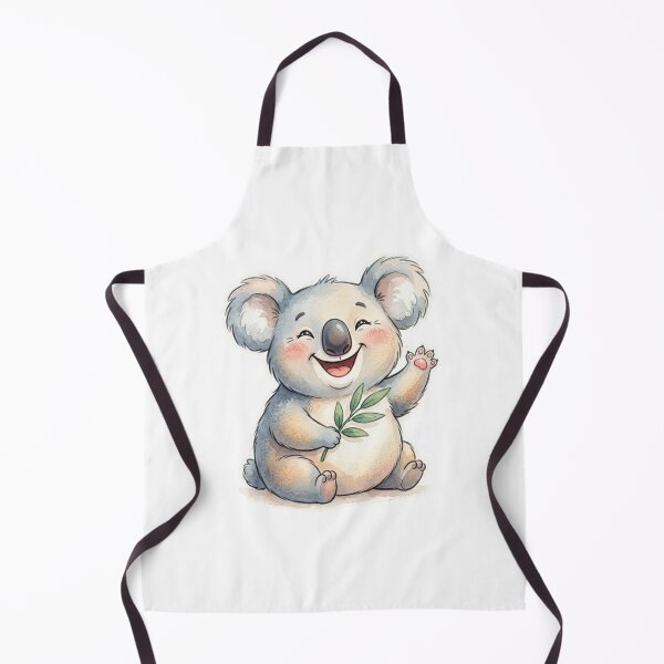 Item preview, Happy Koala with Eucalyptus designed and sold by StickVerse by Owais.