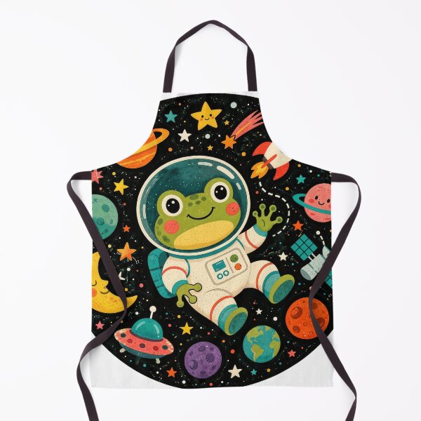 Item preview, Wall Art - Postcard - #10 - Cute Frog Astronaut Art designed and sold by ForeverPrintsOK.