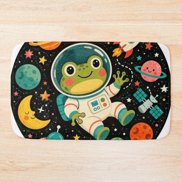 Item preview, Wall Art - Postcard - #10 - Cute Frog Astronaut Art designed and sold by ForeverPrintsOK.