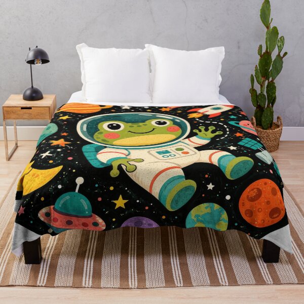 Item preview, Wall Art - Postcard - #10 - Cute Frog Astronaut Art designed and sold by ForeverPrintsOK.