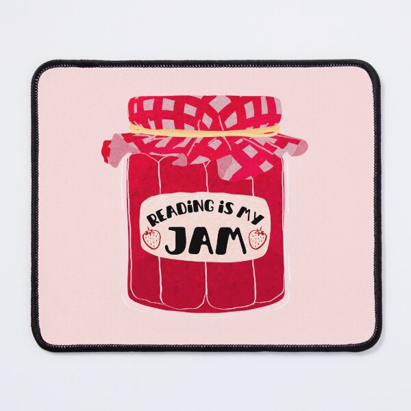 Item preview, reading is my jam - berry jam designed and sold by Neadoodles.